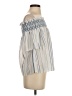 1.State 100% Cotton Ivory Short Sleeve Blouse Size S - photo 4