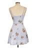Forever 21 Floral Gray Casual Dress Size L - photo 2