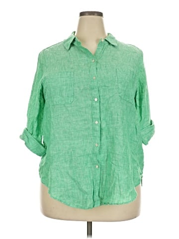 Lilly Pulitzer 3/4 Sleeve Button-Down Shirt (view 1)