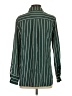 Elodie Stripes Green Long Sleeve Button-Down Shirt Size S - photo 2