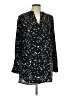 Gianni Bini Stars Black 3/4 Sleeve Blouse Size L - photo 1