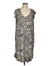 Flax Animal Print Gray Casual Dress Size 4 (P) - photo 1
