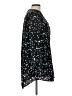 Gianni Bini Stars Black 3/4 Sleeve Blouse Size L - photo 4