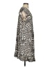 Flax Animal Print Gray Casual Dress Size 4 (P) - photo 4