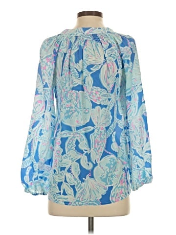 Lilly Pulitzer 3/4 Sleeve Silk Top (view 2)
