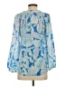 Lilly Pulitzer 100% Silk Blue 3/4 Sleeve Silk Top Size XS - photo 2