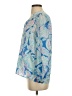 Lilly Pulitzer 100% Silk Blue 3/4 Sleeve Silk Top Size XS - photo 5
