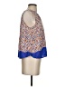 Maeve 100% Rayon Multi Color Blue Sleeveless Blouse Size S - photo 4