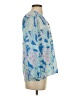 Lilly Pulitzer 100% Silk Blue 3/4 Sleeve Silk Top Size XS - photo 4