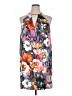 ECI 100% Polyester Print Gray Casual Dress Size XL - photo 1