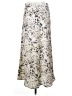 Zara 100% Polyester Animal Print Ivory Formal Skirt Size XS - photo 1
