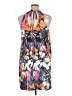 ECI 100% Polyester Print Gray Casual Dress Size XL - photo 2