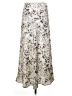 Zara 100% Polyester Animal Print Ivory Formal Skirt Size XS - photo 2