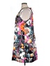 ECI 100% Polyester Print Gray Casual Dress Size XL - photo 5