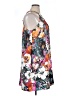 ECI 100% Polyester Print Gray Casual Dress Size XL - photo 4