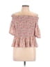 Socialite 100% Polyester Pink 3/4 Sleeve Blouse Size M - photo 1