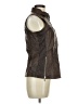 MICHAEL Michael Kors 100% Leather Brown Vest Size M - photo 4