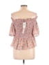 Socialite 100% Polyester Pink 3/4 Sleeve Blouse Size M - photo 2