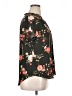 41Hawthorn 100% Polyester Floral Black Short Sleeve Blouse Size XL - photo 4
