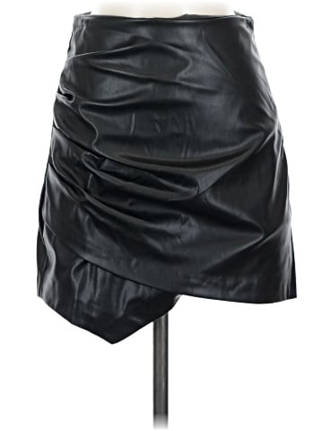 Zara Faux Leather Skirt (view 1)