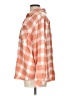 Joan Rivers Checkered-gingham Orange Long Sleeve Button-Down Shirt Size L - photo 5