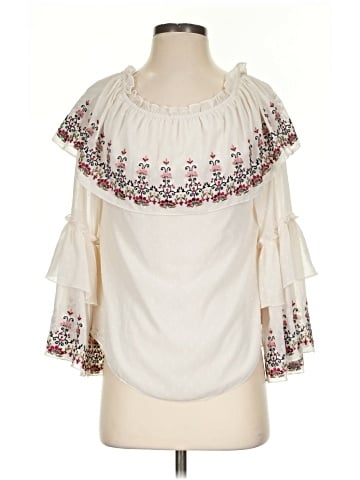 White House Black Market 3/4 Sleeve Blouse (view 1)