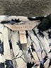 Rebecca Taylor Animal Print Silver 3/4 Sleeve Silk Top Size 4 - photo 7
