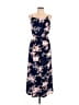 Unbranded Floral Blue Casual Dress Size M - photo 1