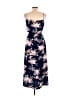 Unbranded Floral Blue Casual Dress Size M - photo 2