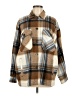 Zara Plaid Brown Coat Size M - photo 1