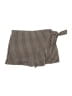 Haute Monde Checkered-gingham Tan Brown Skort Size S - photo 1
