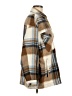 Zara Plaid Brown Coat Size M - photo 4