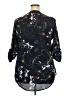 Angvns Stars Black 3/4 Sleeve Blouse Size XXL - photo 2