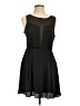 BCBGeneration 100% Polyester Solid Black Cocktail Dress Size 10 - photo 1
