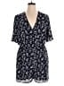 Maison Jules 100% Polyester Floral Blue Romper Size 14 - photo 1