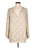 Joie 100% Silk Ivory Long Sleeve Silk Top Size L - photo 1