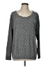 ALTERNATIVE Polka Dots Gray Long Sleeve T-Shirt Size L - photo 1
