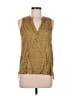 Fun2Fun 100% Rayon Gold Sleeveless Blouse Size M - photo 1