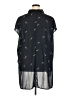 ELOQUII 100% Polyester Black Short Sleeve Blouse Size 22 Plus - photo 2