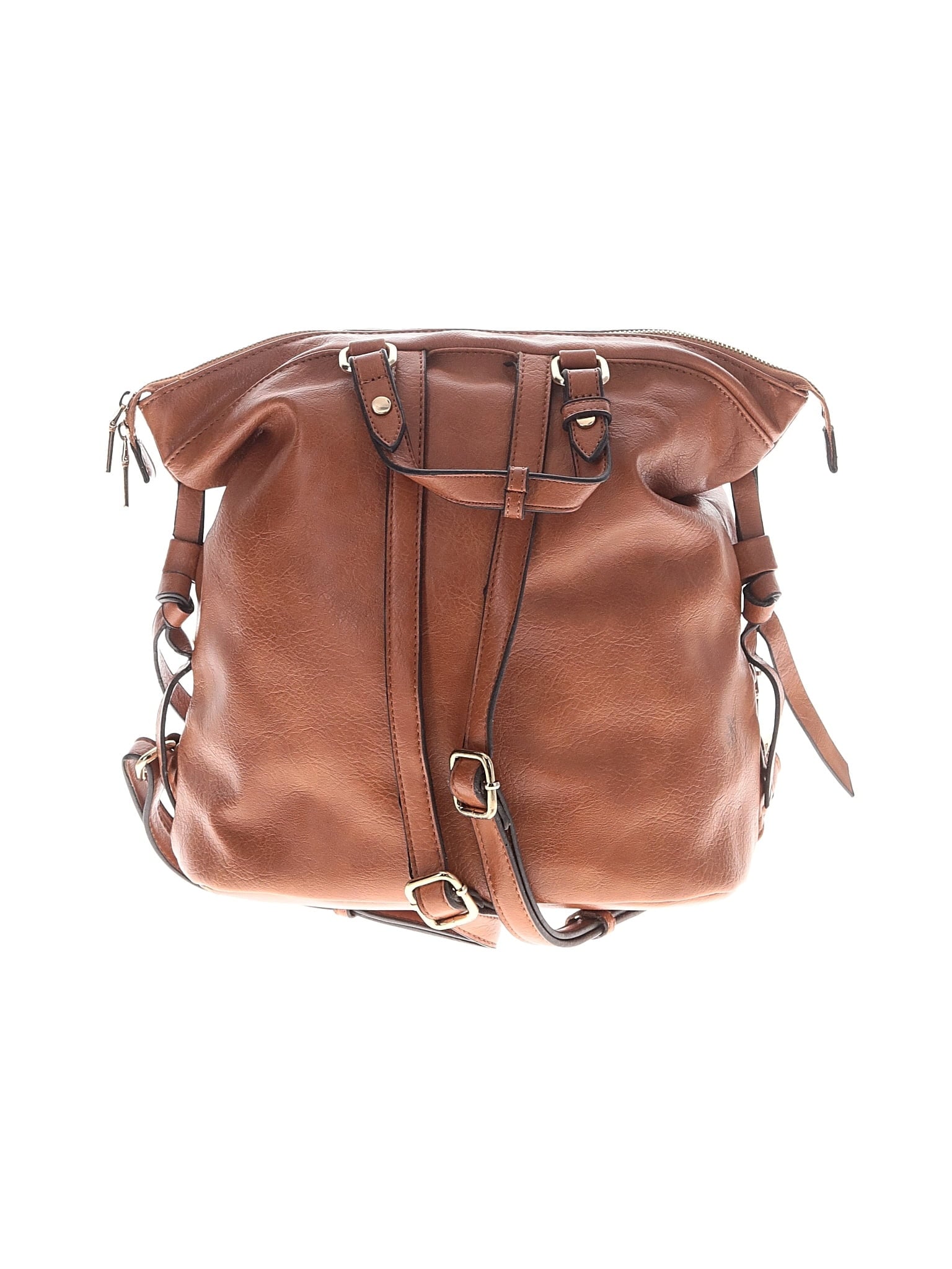 cyndi faux leather backpack sole society Cowhide Laini Our Brown Carrier Backpack breaks new ground in how men and females get around town with their belongings in an upscale bag that will certainly catch the eye of onlookers Prime Society Crown Collection Leather