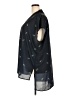 ELOQUII 100% Polyester Black Short Sleeve Blouse Size 22 Plus - photo 5