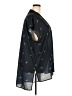 ELOQUII 100% Polyester Black Short Sleeve Blouse Size 22 Plus - photo 4