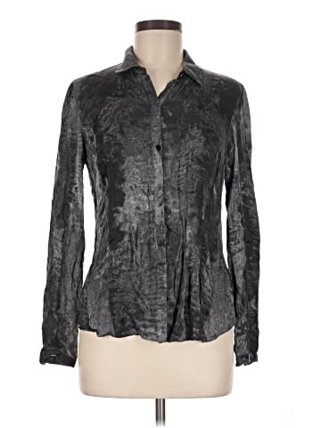 Lafayette 148 New York Long Sleeve Silk Top (view 1)