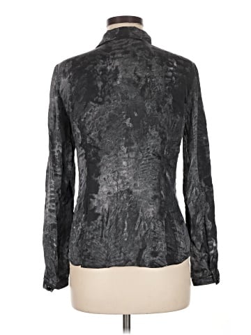 Lafayette 148 New York Long Sleeve Silk Top (view 2)