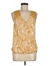 Staccato 100% Rayon Gold Sleeveless Blouse Size M - photo 1