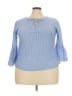 St. John's Bay Blue 3/4 Sleeve Blouse Size XXL - photo 1