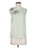 J.Crew 100% Cotton Green Sleeveless Blouse Size 0 - photo 1