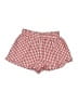 Shein Checkered-gingham Red Shorts Size Lg Petite - photo 1