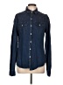 Torn by Ronny Kobo Blue Long Sleeve Button-Down Shirt Size L - photo 1