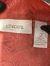 Chico's Red 3/4 Sleeve Button-Down Shirt Size Lg (2) - photo 4